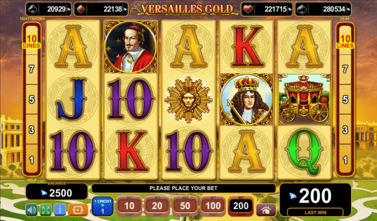 10 Линии слот игра Versailles Gold 4