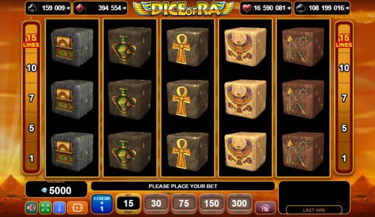 Игра заровете на Ра Dice of Ra