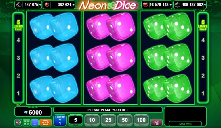 Neon Dice Игра на зарове
